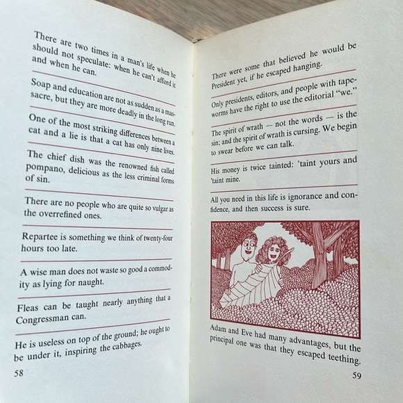 Vintage “A Treasury of Mark Twain” Collection of Witticisms & Quotes Book 1967 - Picture 9 of 12